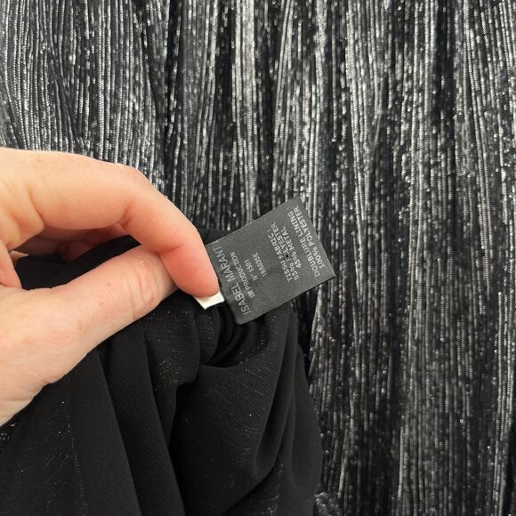 Isabel Marant Etoile Beatrice Midi Skirt Gunmetal‎ Grey Silver Black Metallic XS - Picture 14 of 15